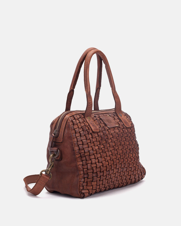 Kansas Leather Handbag - BibaBagsUSA
